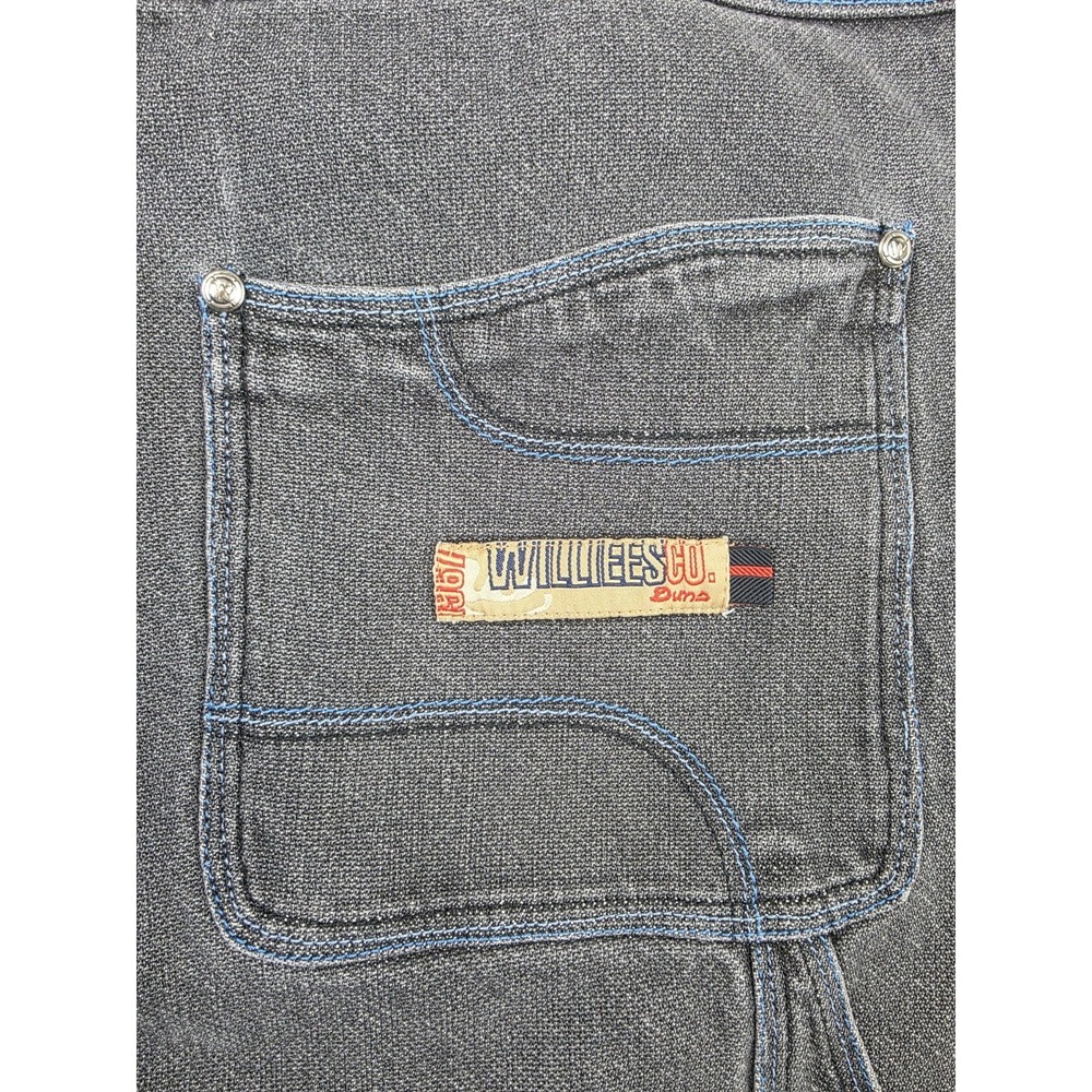 Vintage‎ Esco Willie Jeans Mens 36 Wide Baggy Jeans Denim Black Carpenter Pants - Picture 5 of 12